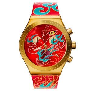 Swatch Dragon In Motion — 2024 Year of the Dragon Watch, Mint in box with papers